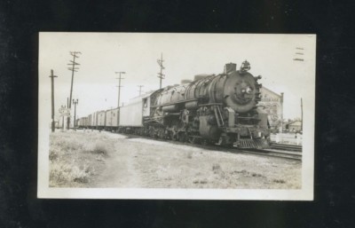 erie　erie 48000 分 1947 ERIE 2-8-4 Locomotive #3322 @ Hammond Indiana- Vintage B&W