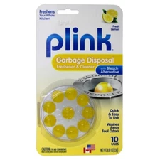 Plink Fresh Lemon Garbage Disposal Freshener and Cleaner, 10 Uses