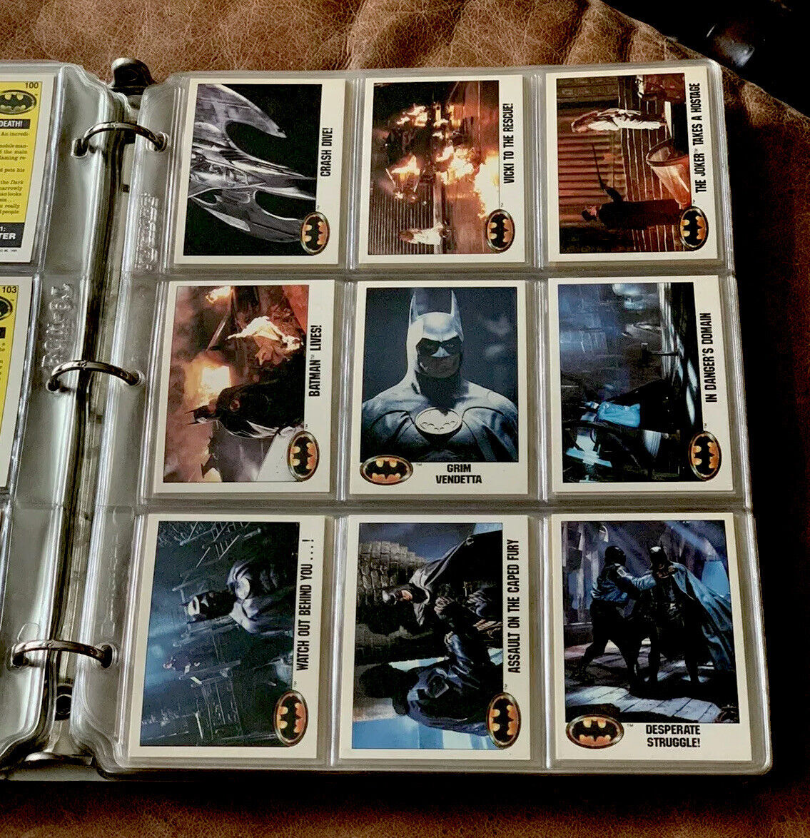 1989 Batman Movie Series 1 & 2 Complete Trading Card Sets 1989 Batman Movie Series 1 & 2 Complete Trading Card Sets