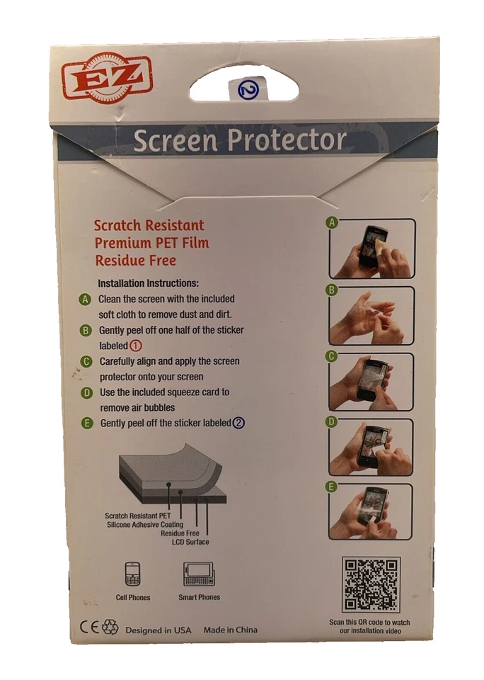 Protector de Pantalla EZ para Apple iPhone 4/4S, Transparente Foto 3 de 4