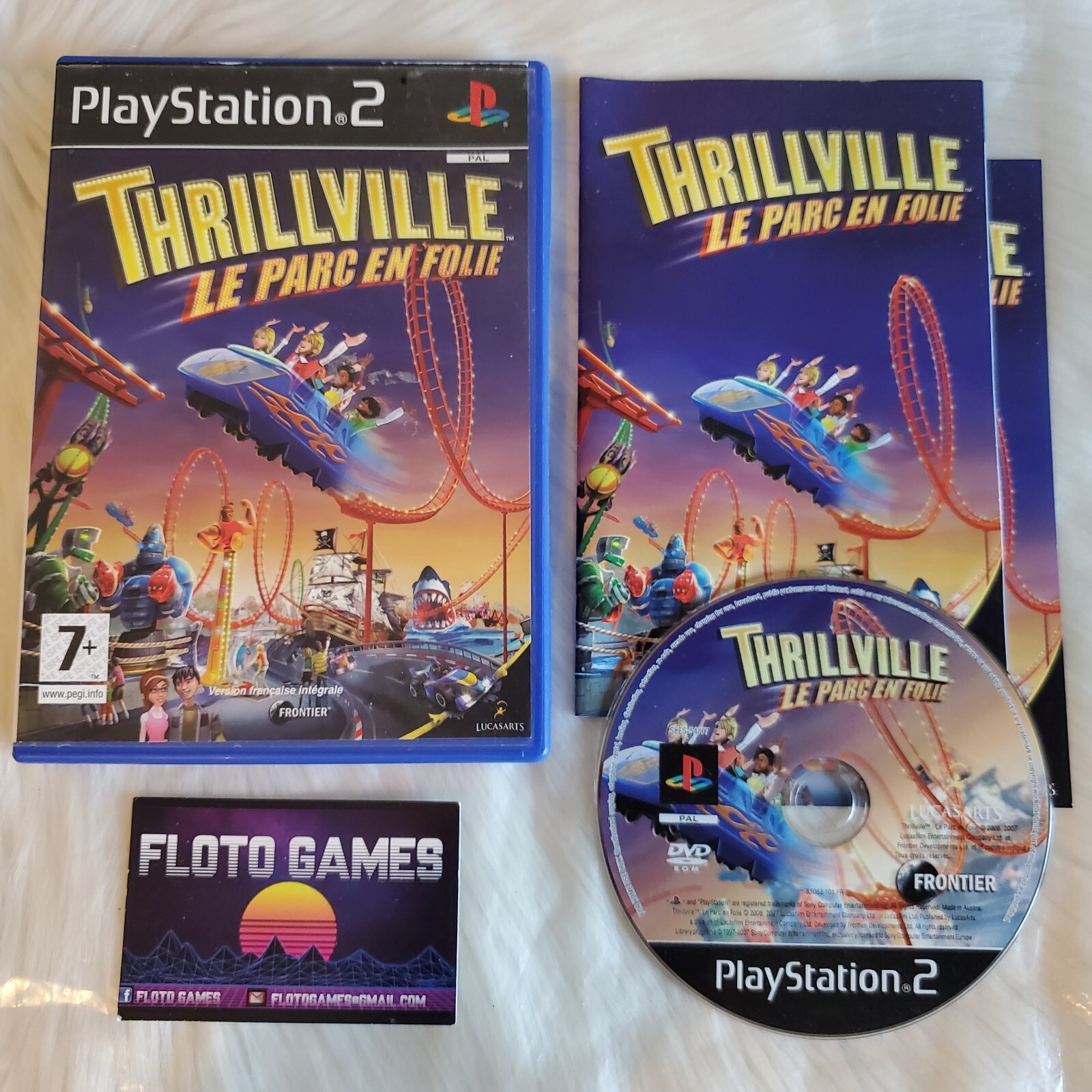 Jeu Thrillville Le Parc En Folie pour PS2 Complet CIB PAL FR - Floto Games