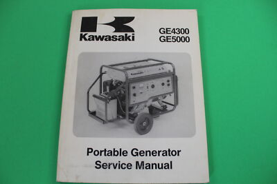 NOS Kawasaki OEM Portable Generator Service Manual GE4300 GE5000