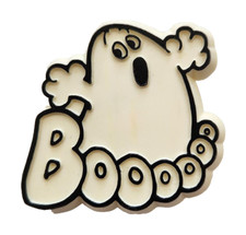 Hallmark PIN Halloween Vintage GLOW IN DARK GHOST Goblin BOO 1979 Holiday Brooch
