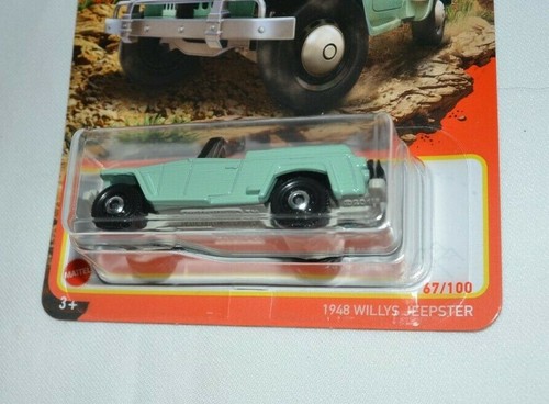 MATCHBOX 2021 MBX EXPLORERS # 67 - 1948 WILLYS JEEPSTER GREEN - Imagen 2 de 3