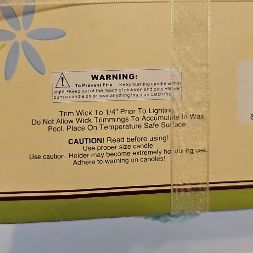 NUEVO PLATO VELA CRISTAL LUMINESSENCE 6x6” con vela plata flor en forma  Foto 3 de 4