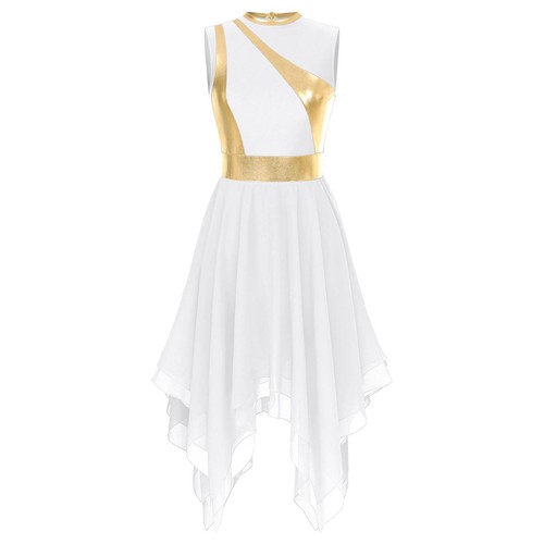 Liturgisches Lobpreis lyrisches Tanzkleid ärmelloses Gottesdienstkleid Kostüm für Damen - Bild 29 von 74