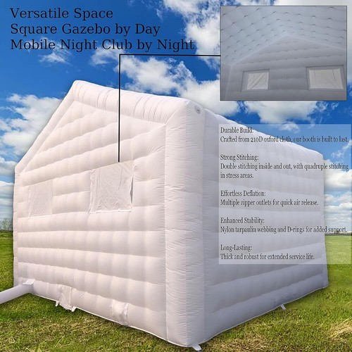 Inflatable Portable Air Cube Tent for Event Exhibition Wedding Business Private - Picture 3 of 6