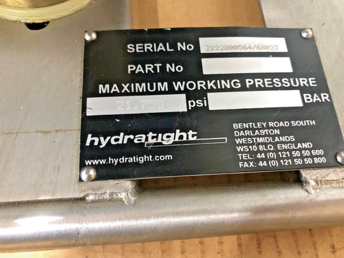 Hydratight Air Powered Hydraulic Bolt Tensioning Pump 21,750 PSI. Tensioner Pump - Picture 4 of 6