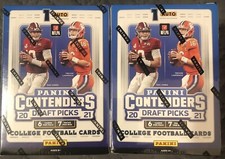 2021 PANINI CONTENDERS DRAFT PICKS NFL FOOTBALL BLASTER BOXES LOT OF TWO (2)
