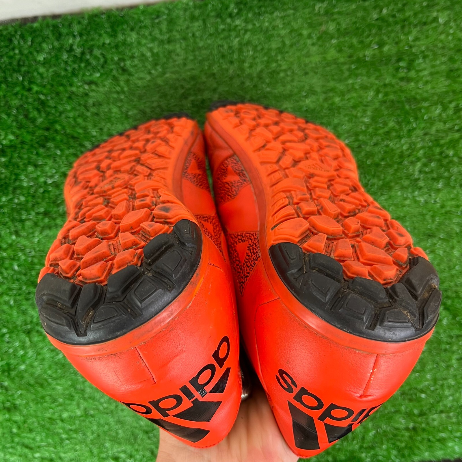 Adidas X 15.3 Football Boots Red Leather Astro Turf Soles Size UK 11 EUR 46 eBay