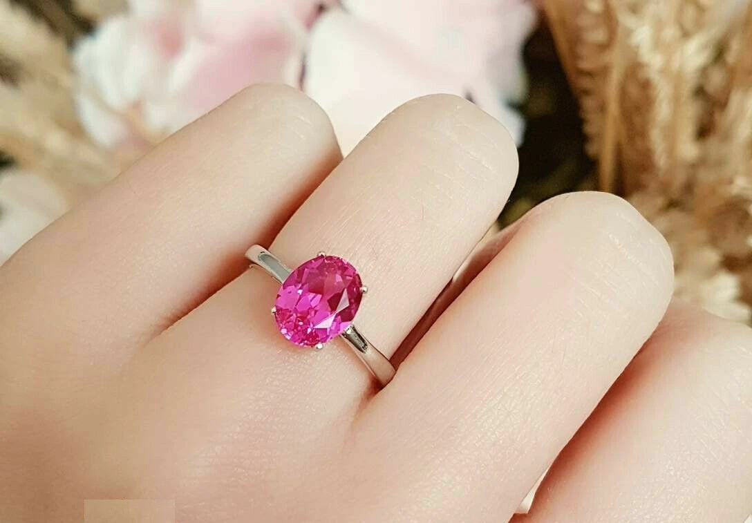 Hot pink 2024 sapphire ring