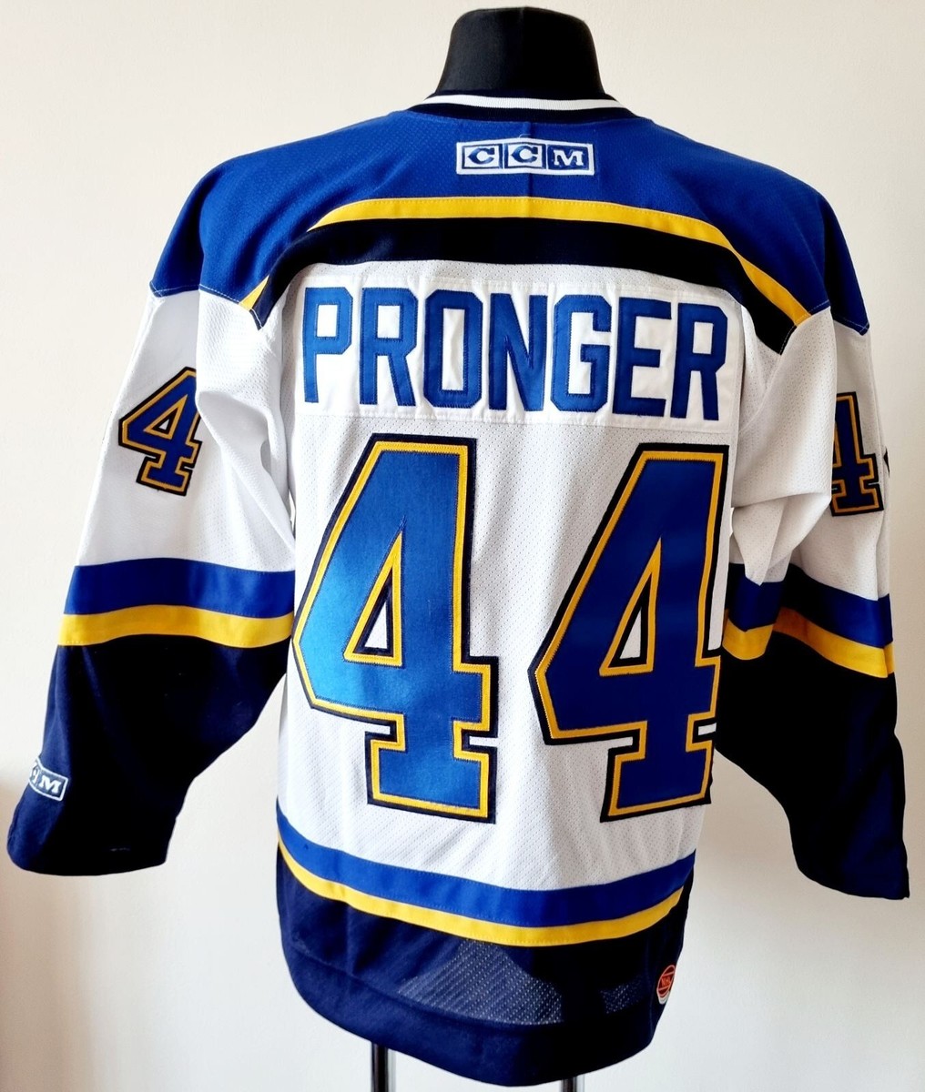 Defenseman Chris Pronger of the St. Louis Blues in action during a