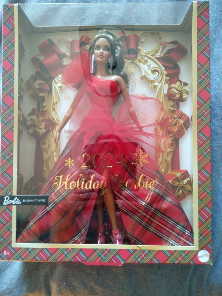 Barbie Holiday Noël 2024 Brune Poupée Signature Édition Limitée Mattel HRM63