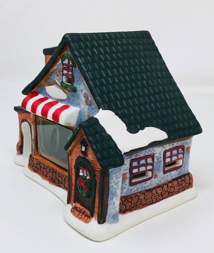Weihnachtsdorf Porzellan handbemalt zu Hause beleuchtet 3D Fenster Weihnachtsszene - Bild 2 von 14