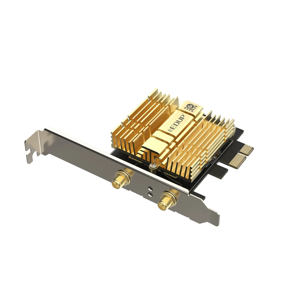 AX210 WiFi 6E Bluetooth Network Adapter Desktop PCIe Wireless Card 2.4GHz 5.8GHz - Image 2 of 4
