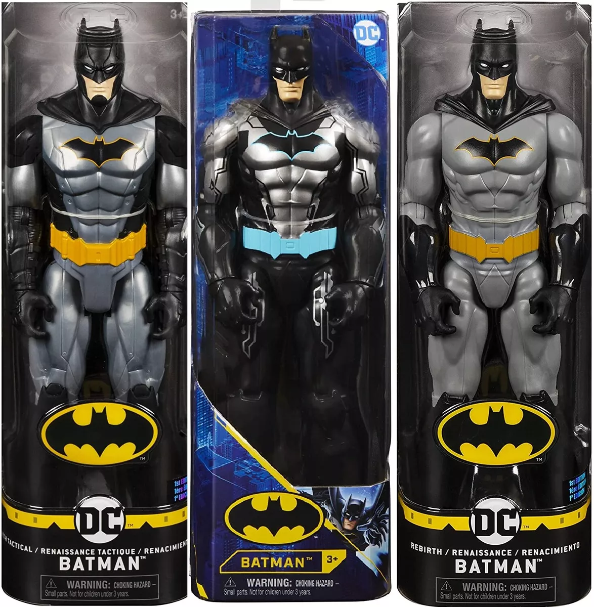 Batman 12-inch Rebirth Batman Action Figure, Kids Toys for Boys Aged 3 and  up 