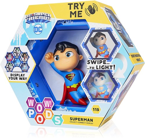 WOW Pods DC Universe Superman Swipe Light-Up Connect Figure Superhero Figure - Picture 2 of 8