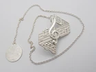 Treble Clef and Musical Notes Bookmark in 925 Sterling Silver Cozzi Gioielli