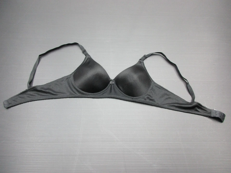 Sujetador camiseta 36B Fruit Of The Loom para mujer negro sin alambres 1F Foto 4 de 4