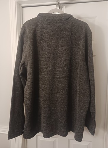 GAP Fleece Pullover Sweater Men's Sz XXL Grey 1/2 Zip Sweater - Picture 3 of 5