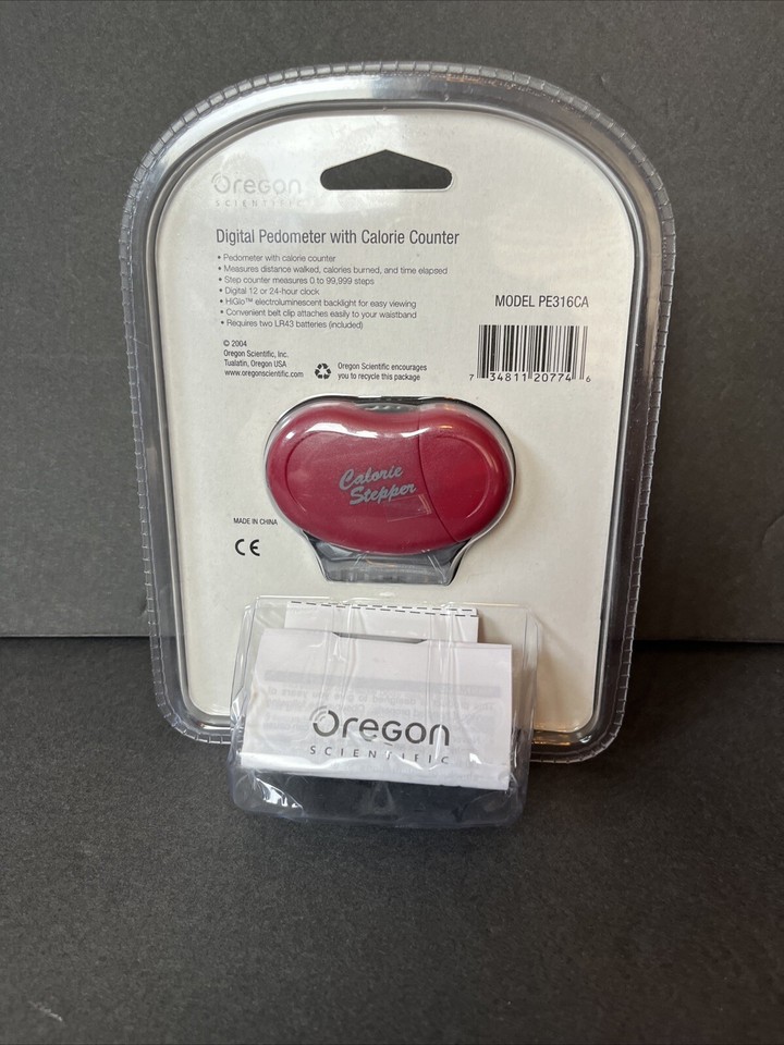 Digital Pedometer with Calorie Counter- Oregon Scientific - New In ...