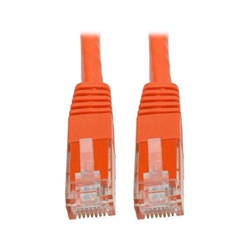 TRIPP LITE N200-100-OR CAT6 GIGABIT MOLDED PATCH CABLE (RJ45 M/M), ORANGE, 100 F - Picture 1 of 1