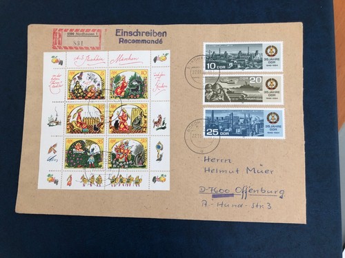 DDR echt gelaufen KLB Puschkin Märchen 2914-19 und 35 Jahre DDR 2893-95