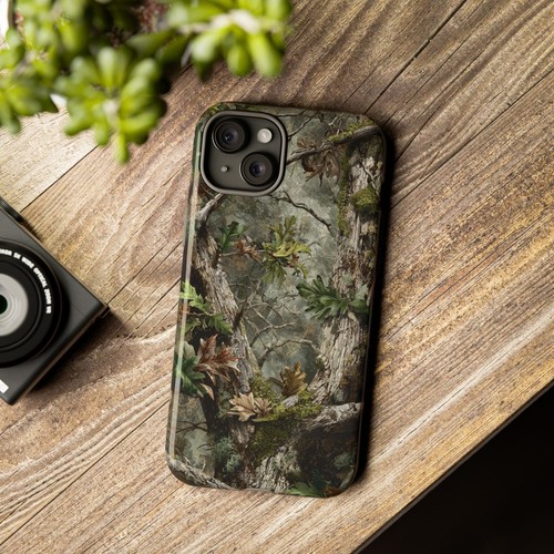 Pour iPhone | Samsung Galaxy | Coque téléphone Pixel - Feuilles de chêne mousse chasse camouflage - Photo 50 sur 255