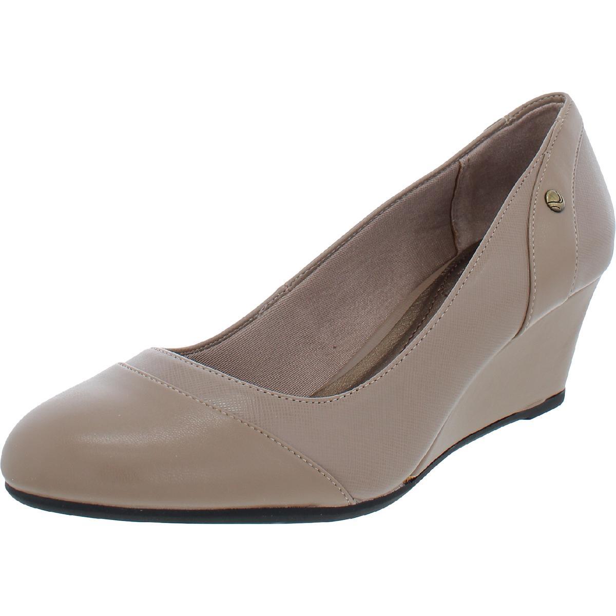 Туфли LifeStride Womens Dreams темно-серого цвета с круглым носком на танкетке шириной 7,5 см (C, D, W) BHFO 4167