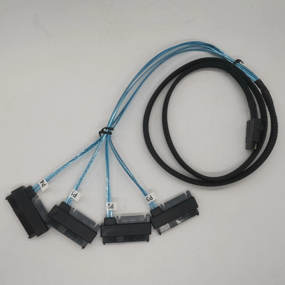 9207-8i 6 Gbps HBA LSI FW: P20 Modo TI ZFS FreeNAS unRAID CON 2* SFF-8087 SAS Cable Foto 4 de 4