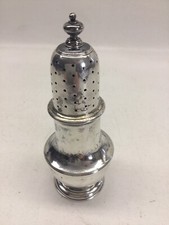 Antique 1729 George II Thomas Bamford Sterling Silver Baluster Form Caster