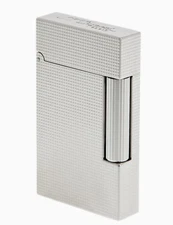 S.T. Dupont Line 2 Perfect Ping Lighter, Micro Diamond Head Palladium C16455 NIB