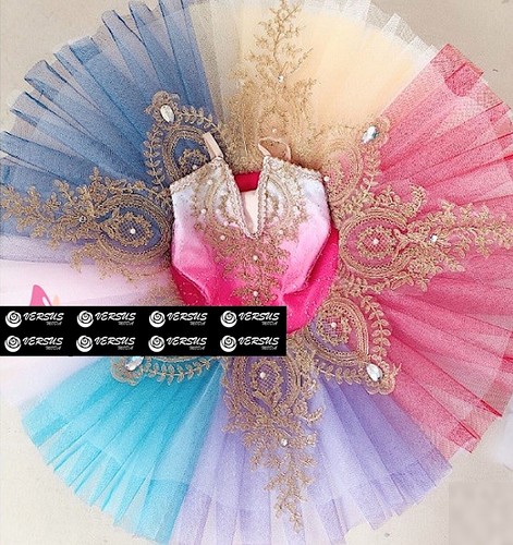 Vestido Tutú Ensayo Danza Niña Bebé Multicolor Ballet Tutu Vestido DANC150 - Imagen 5 de 7