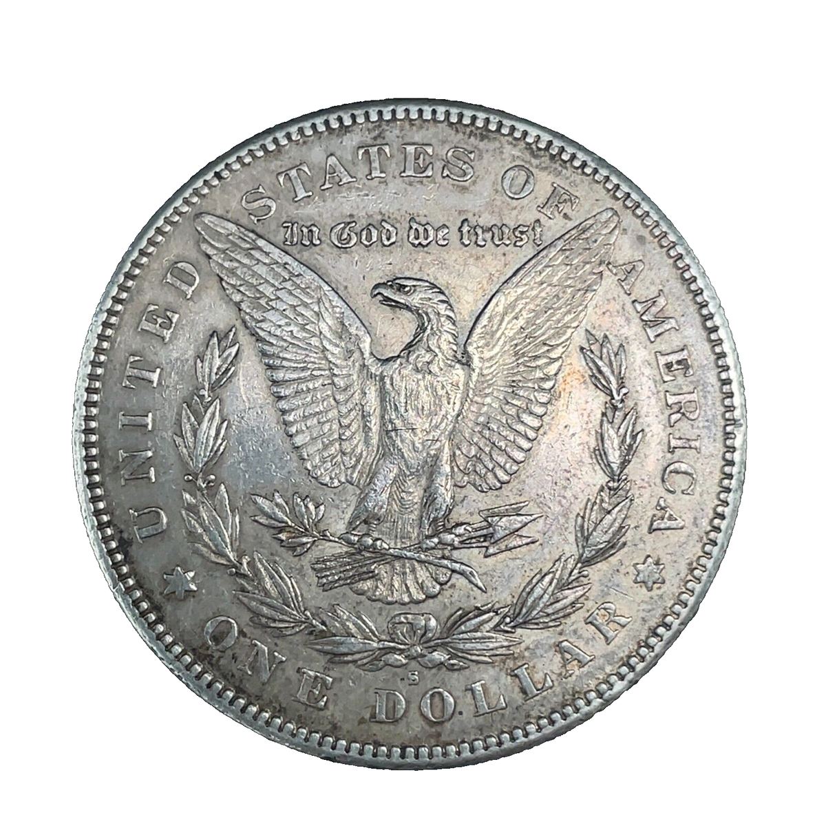 1879 S Rev of 78 Morgan Dollar AU. VAM 39 Broken R 90