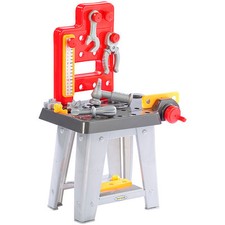 Playtastic Werkbank Kinder: Mini-Werkbank mit Werkzeugset, Höhe 60 cm, 30 Teile