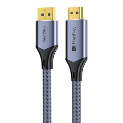 DisplayPort 1.4 zu HDMI 2.1 8K@60Hz 4K@120Hz unidirektional DP HDMI - 2 Meter