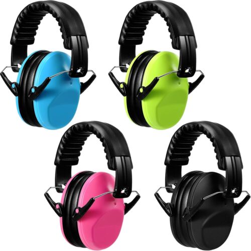 4 Pcs Kids Ear Protection Earmuffs Hearing Adjustable for Noise Reduction for...