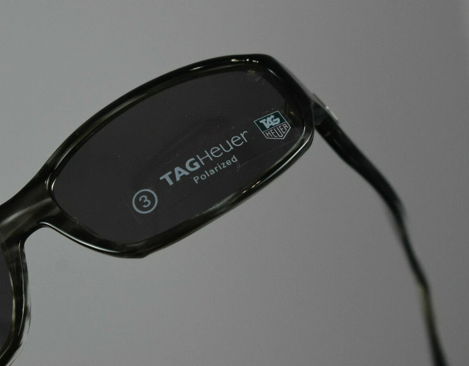 Nuevo Tag Heuer TH 9050 Gris Gafas de Sol Gris Polarizadas Tortuga Unisex Francia Caja Foto 4 de 4