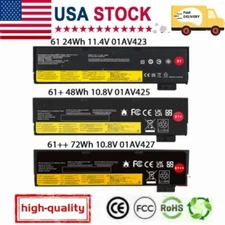 24/48/72Wh Battery for Lenovo ThinkPad T470 T480 T570 01AV427 01AV428 01AV423