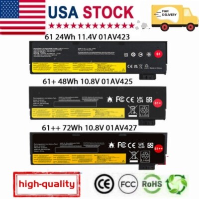 24/48/72Wh Battery for Lenovo ThinkPad T470 T480 T570 01AV423 01AV427 01AV428