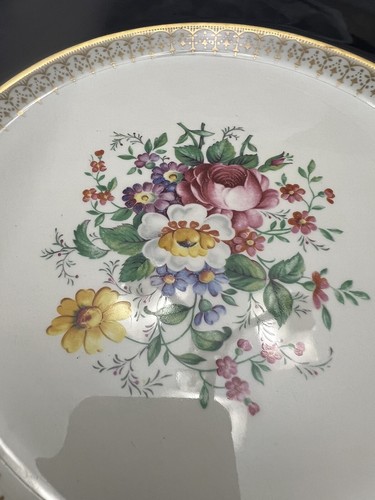 3 vintage Cobalt Floral Center Pareek Johnson Bros Dinner Plate 10 ,5” - Picture 2 of 4