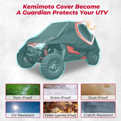 PRO XP Cover X3 Heavy Duty Seater Large Size Compatible with Can-Am Maverick ... - Picture 4 of 8