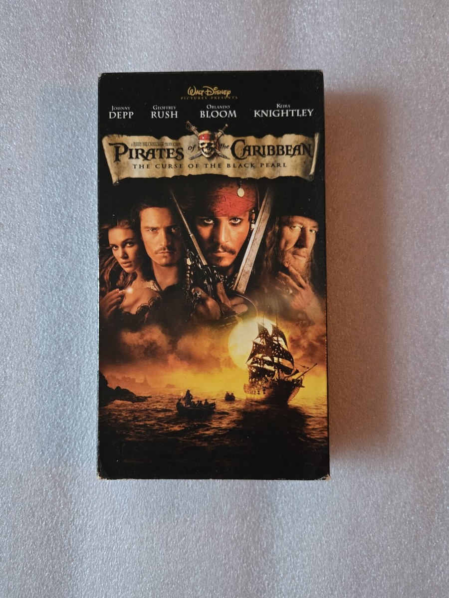 Pirates of the Caribbean-Curse of the Blackpearl (VHS, 2003