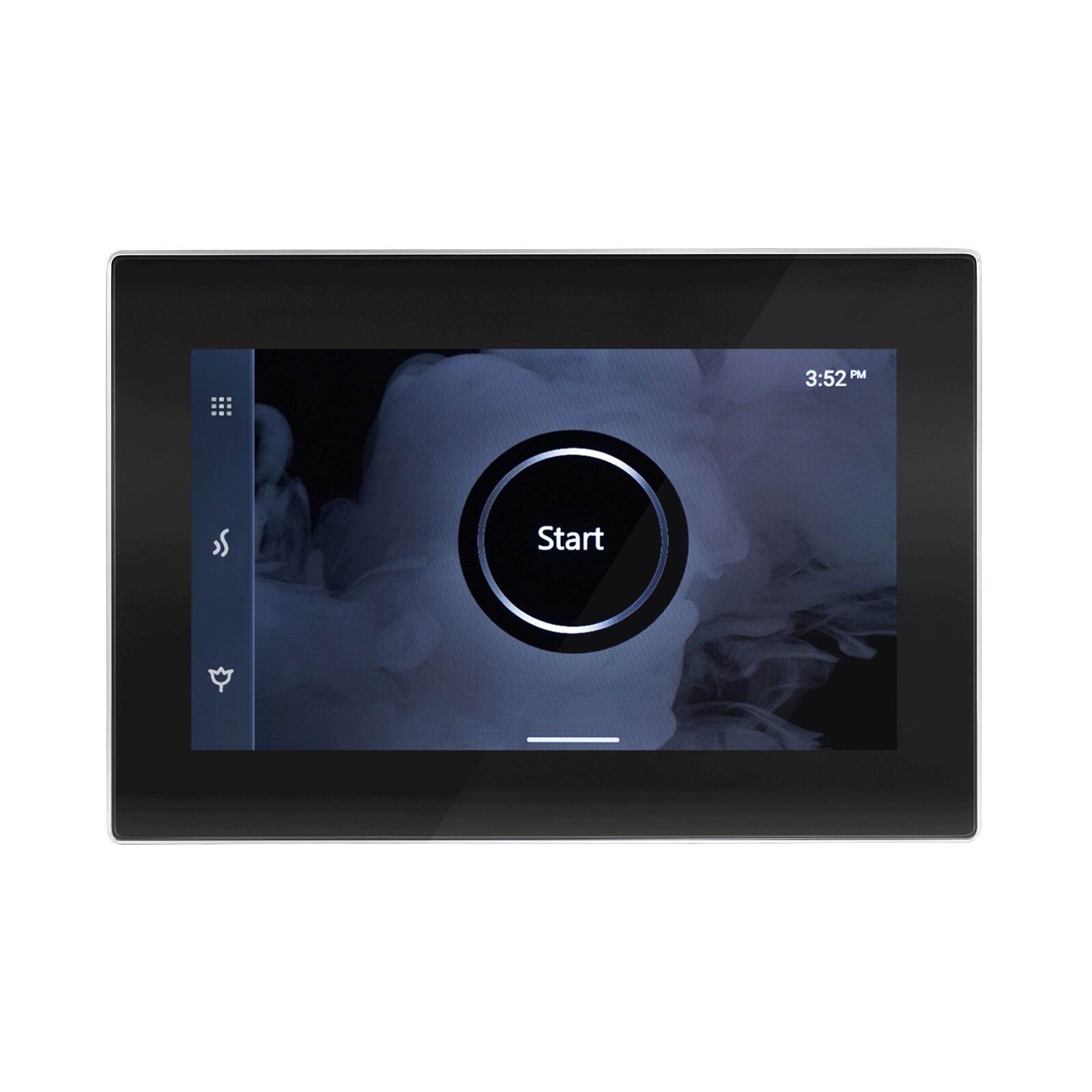Mr Steam iSteam&reg;X Steam Generator Control w/Polished Chrome Bezel in Glass Black