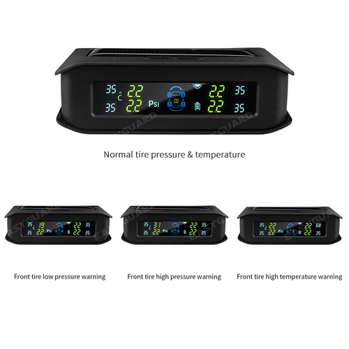 EASYGUARD car solar TPMS tire pressure monitor 4 internal sensors PSI 0-3.5Bar - Picture 8 of 10