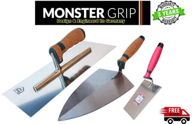 Steel Plastering Trowel & Aluminium Hawk, Plasterer Tools Discounted Sets