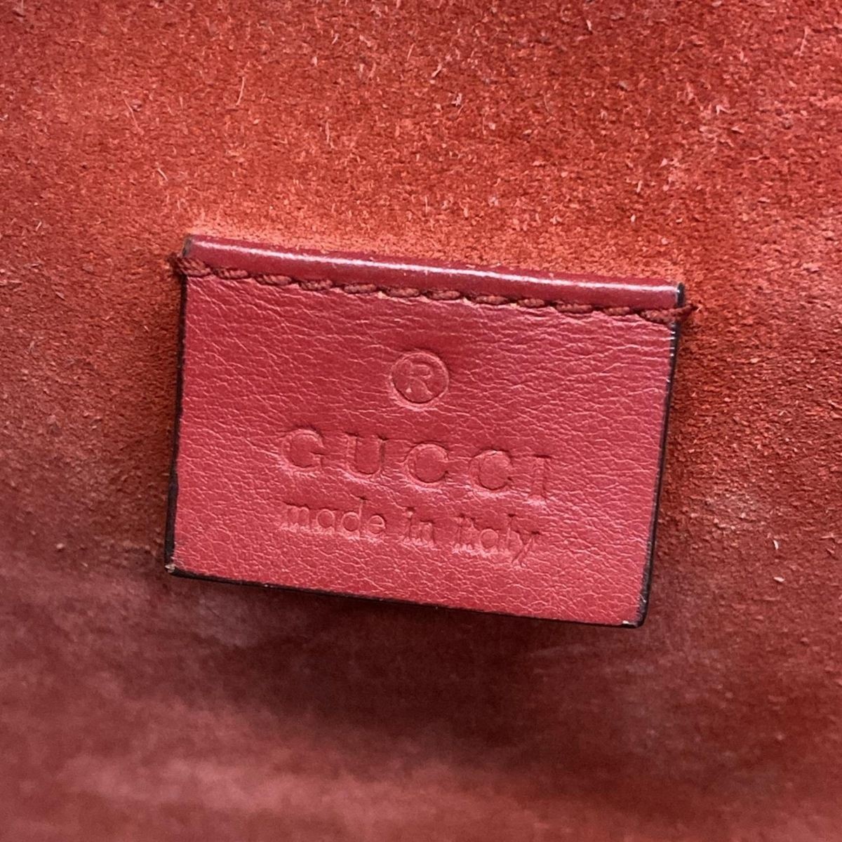 Gucci  Dionysus Shoulder Bag GG Supreme PVC Suede Beige Red Made In Italy JP thumbnail 23