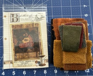 Buttermilk Basin Wool & Needle BOM November Pattern w Wool Fabric ~ Turkey