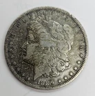 1889 MORGAN SILVER DOLLAR COIN