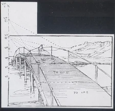 Correcting Faulty Drawing, Curves With Straight Lines, Magic Lantern Glass Slide